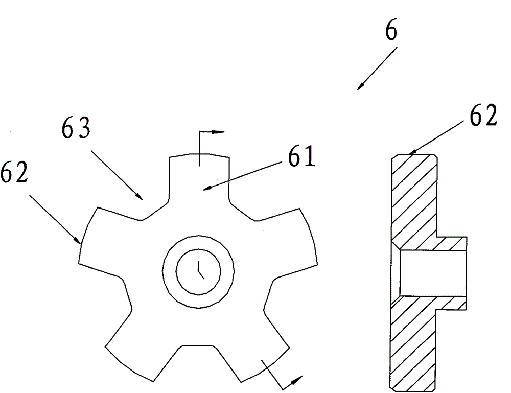 A valve core component and a thermal expansion valve using the component