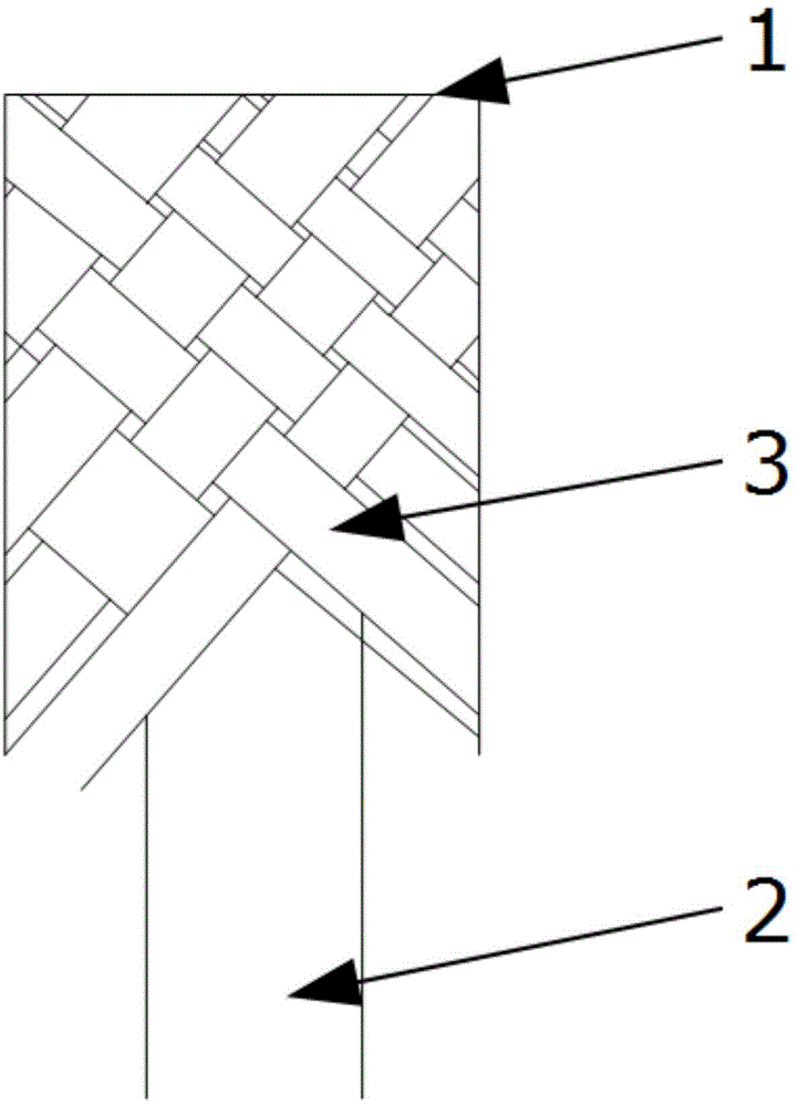 Double-layer knitted mooring rope