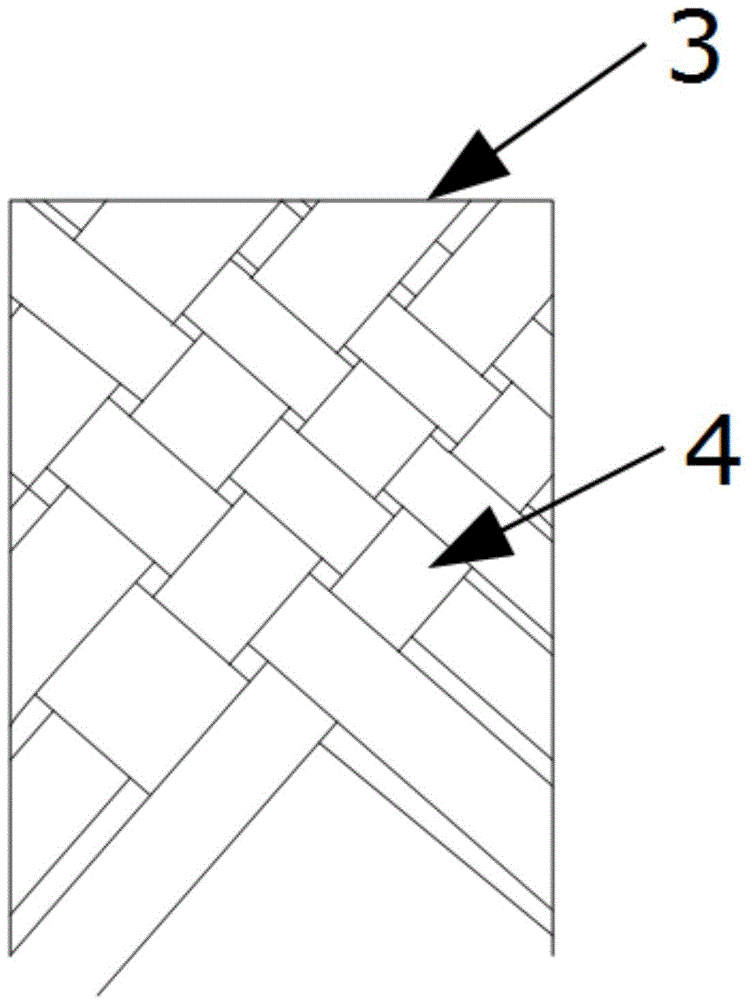 Double-layer knitted mooring rope