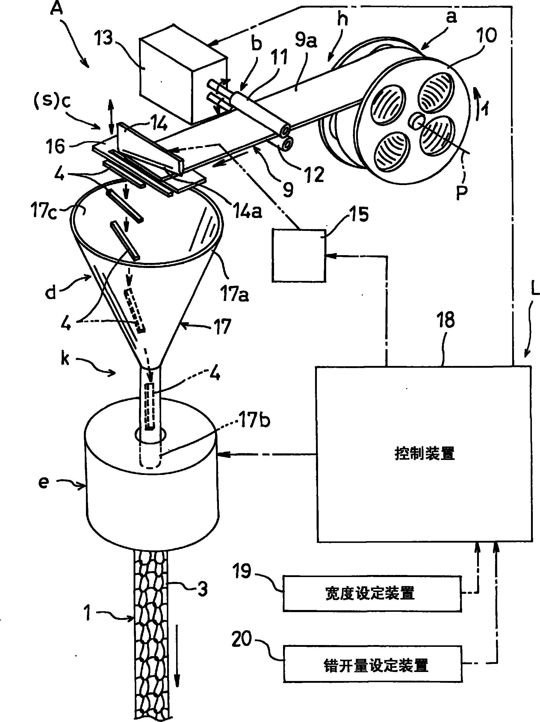 Process and apparatus for producing yarn and gland packing