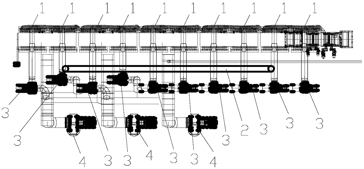 Annealing furnace air-cooling section cooling method and system