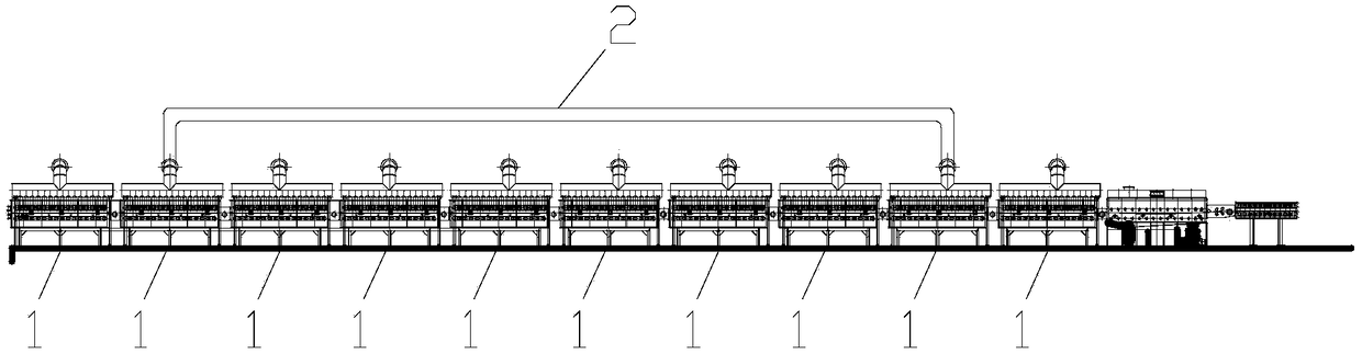 Annealing furnace air-cooling section cooling method and system