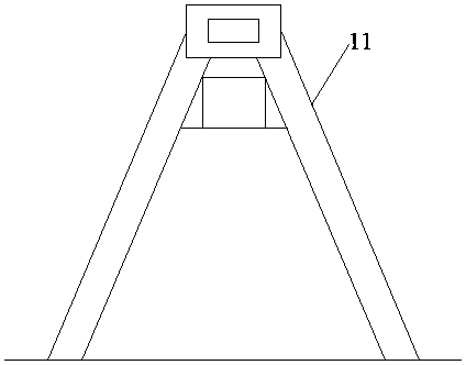 A bridge swivel construction structure