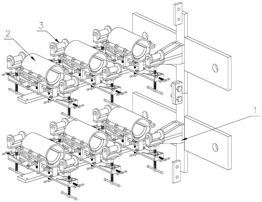 An overhead line pole cable suspension bracket