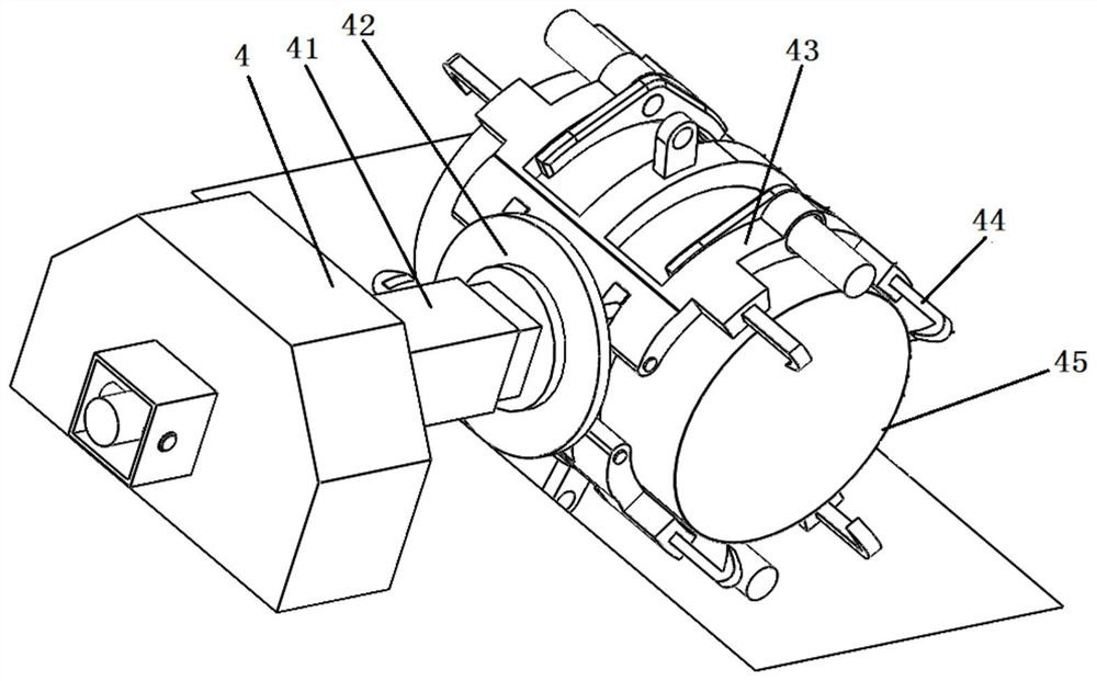 Novel crushing and cleaning device for high-risk waste barrel