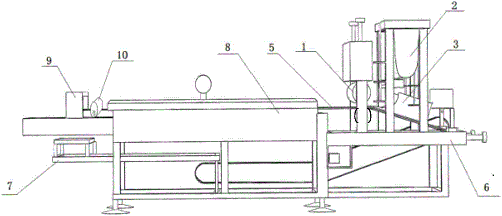 Slurry lifting device of multi-functional dough skin machine and the dough skin machine