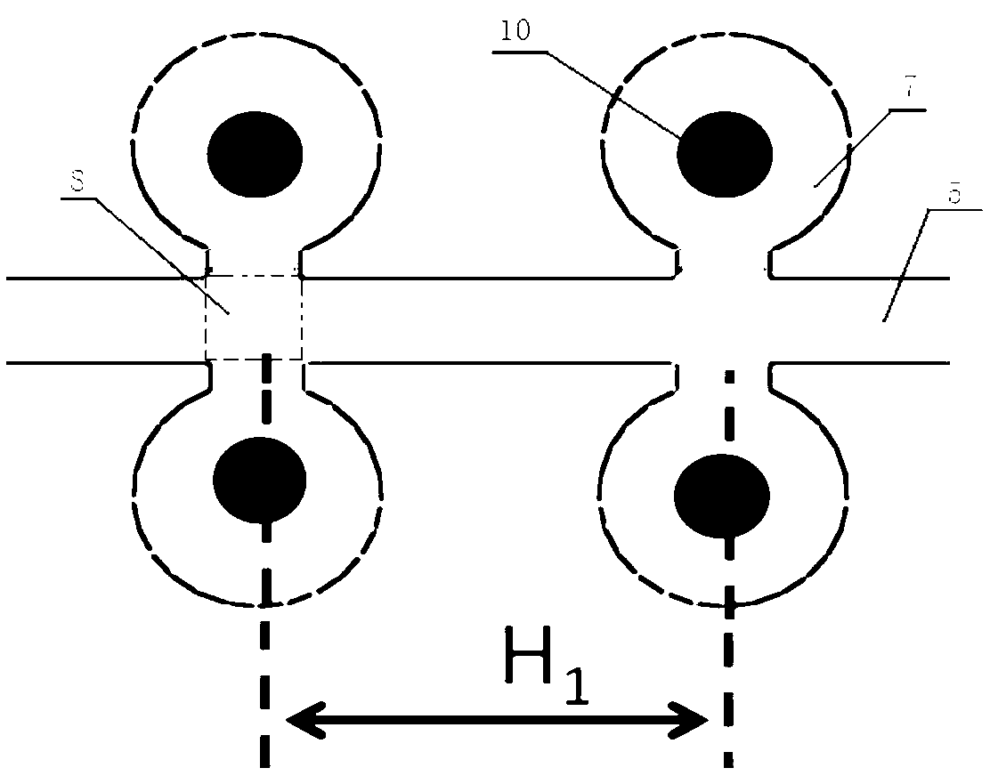 Particle counting system of micro-fluidic chip based on electric resistance technology