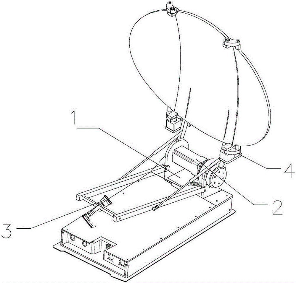 Novel dismounting-free portable satellite communication antenna terminal