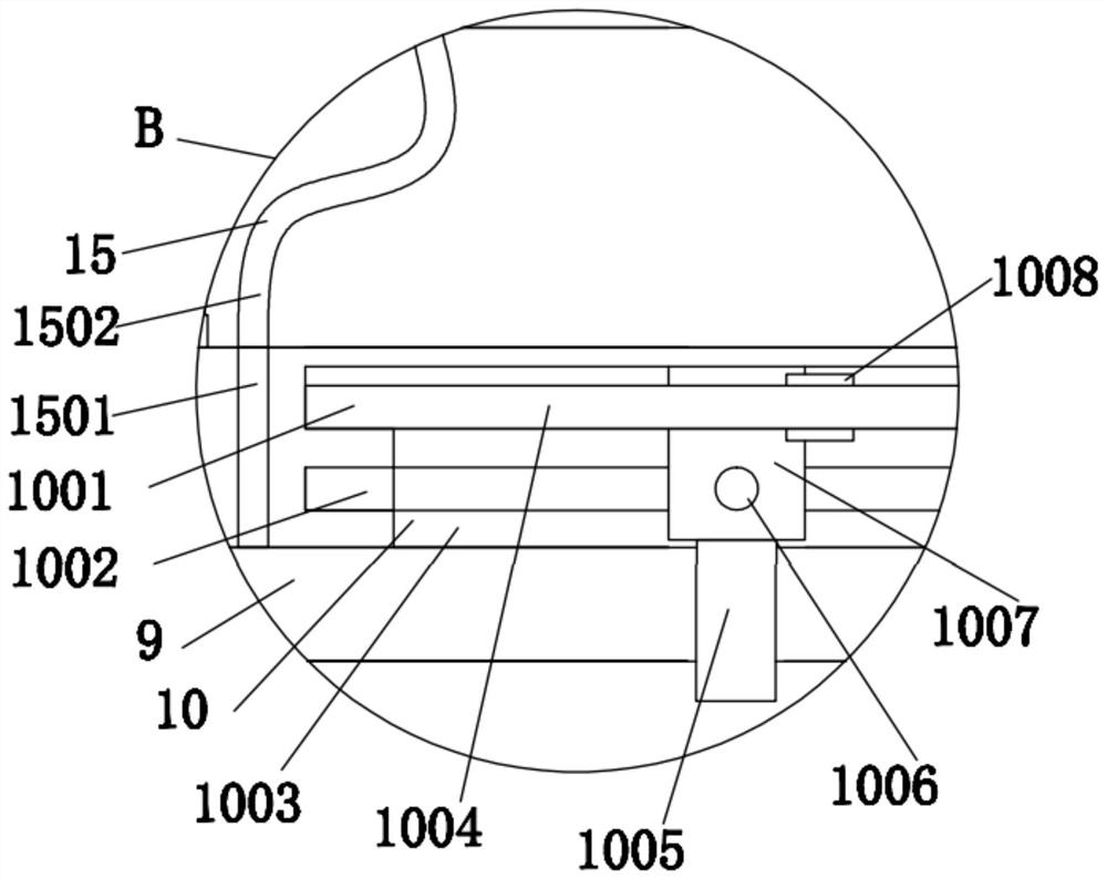 Stamping device for mobile phone shell production