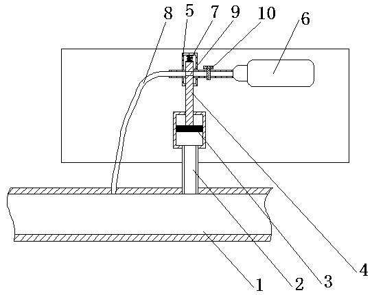 Medication device for automatically treating bronchial spasm in general anaesthesia process