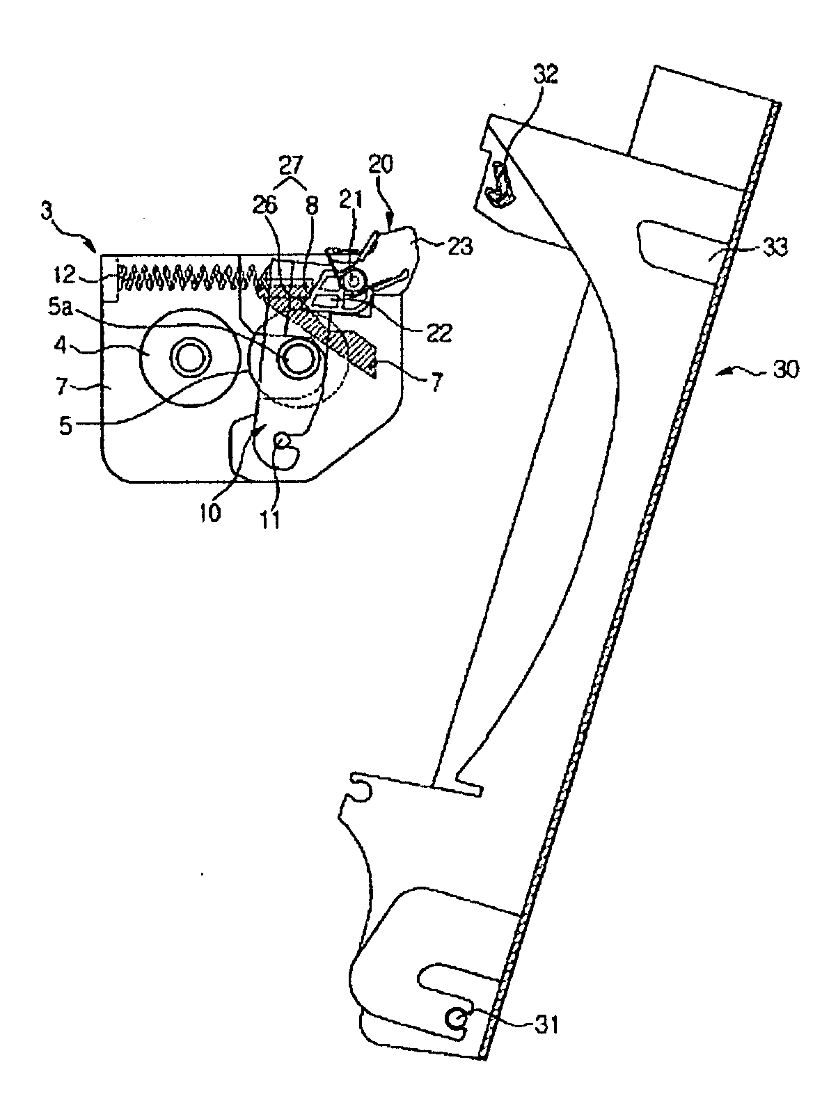 Rollers separating unit and image forming apparatus having the same