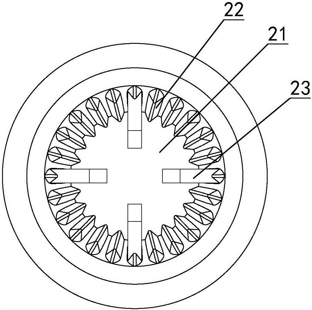 Prophy angle provided with novel polishing cup and capable of clockwise and anticlockwise rotating repeatedly of tooth polishing machine