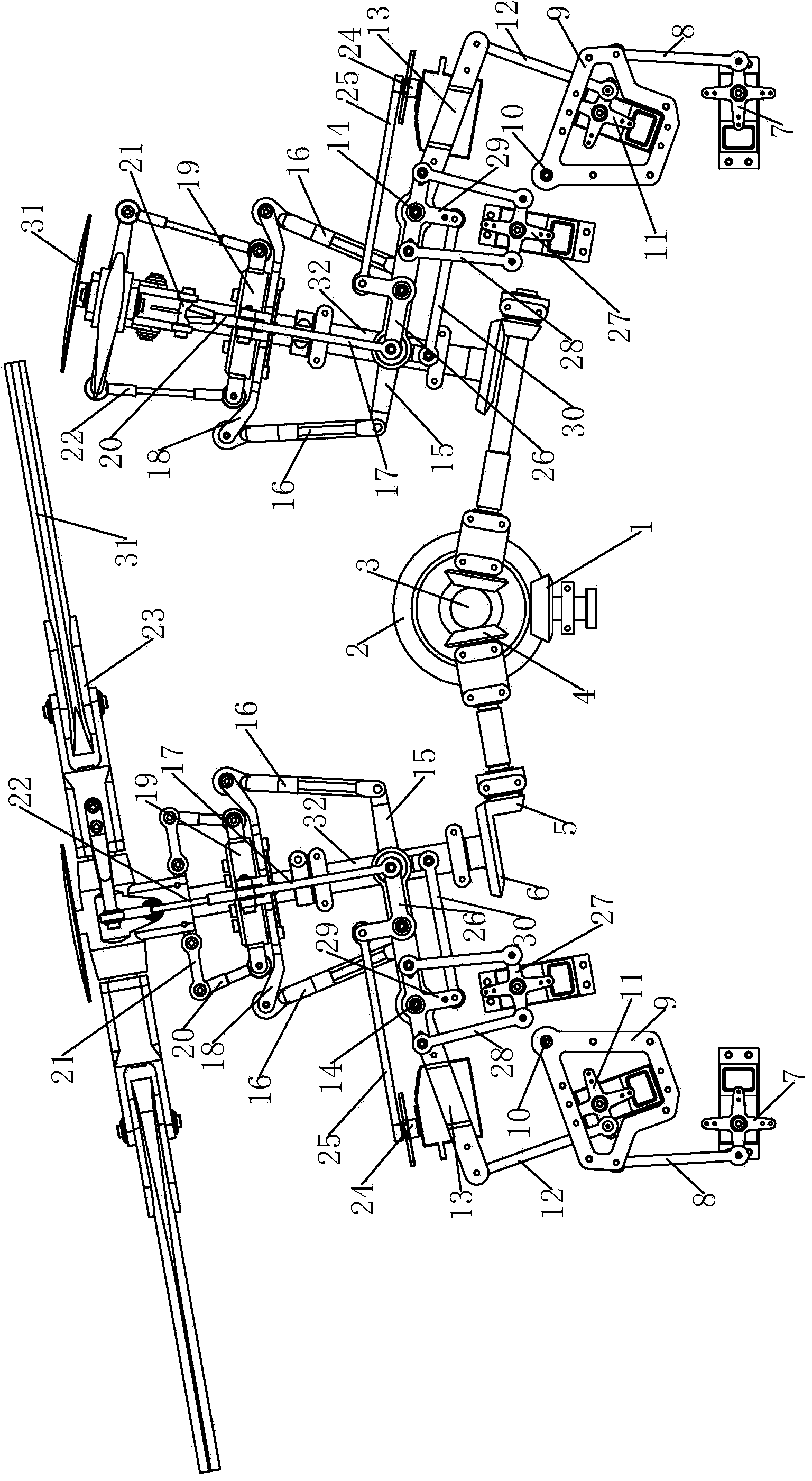 Longitudinally crossed dual-rotor helicopter