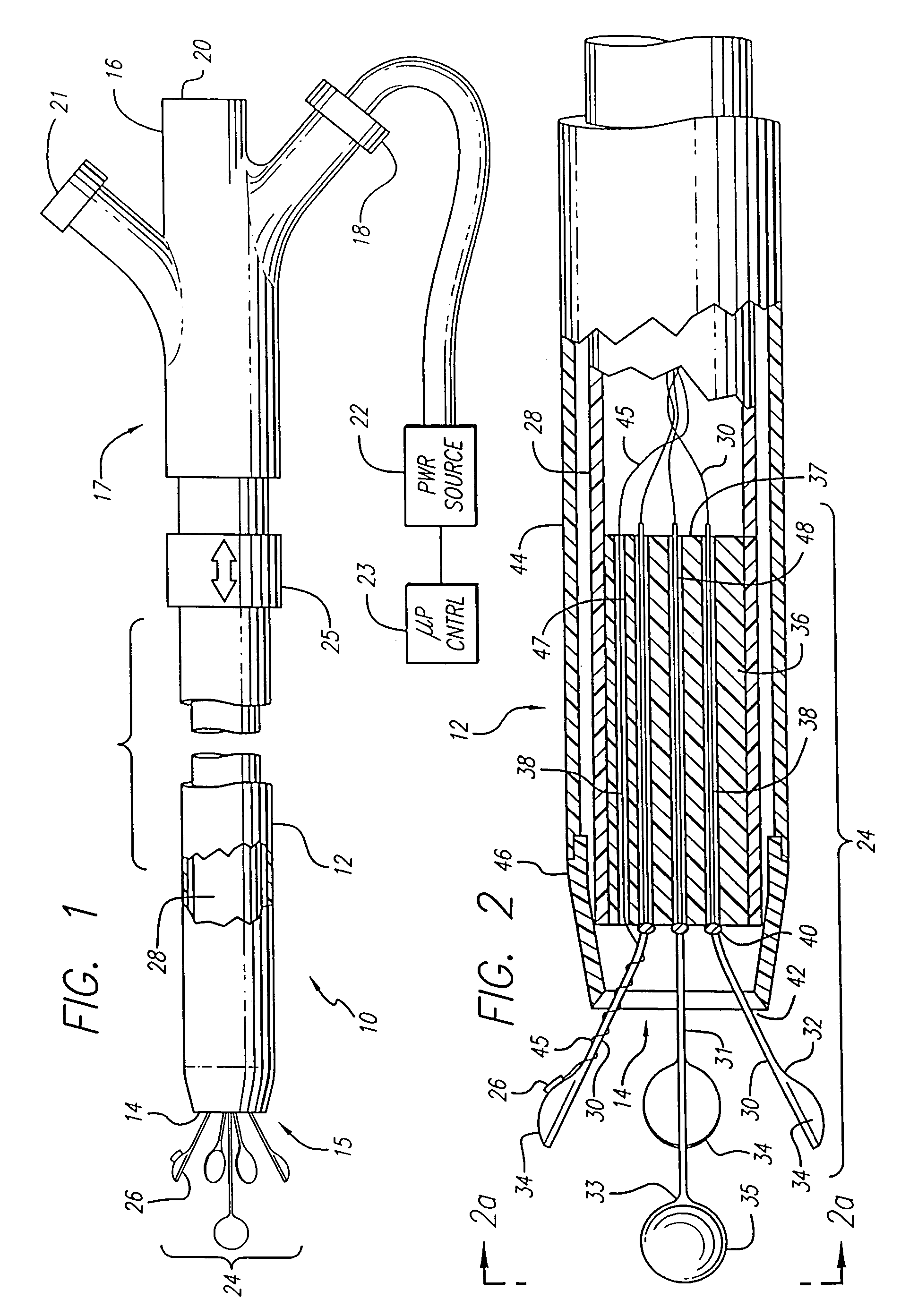 Method of using expandable vein ligator catheter having multiple electrode leads