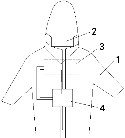 Composite bamboo charcoal knitted fabric garment capable of achieving humidification function for breathing