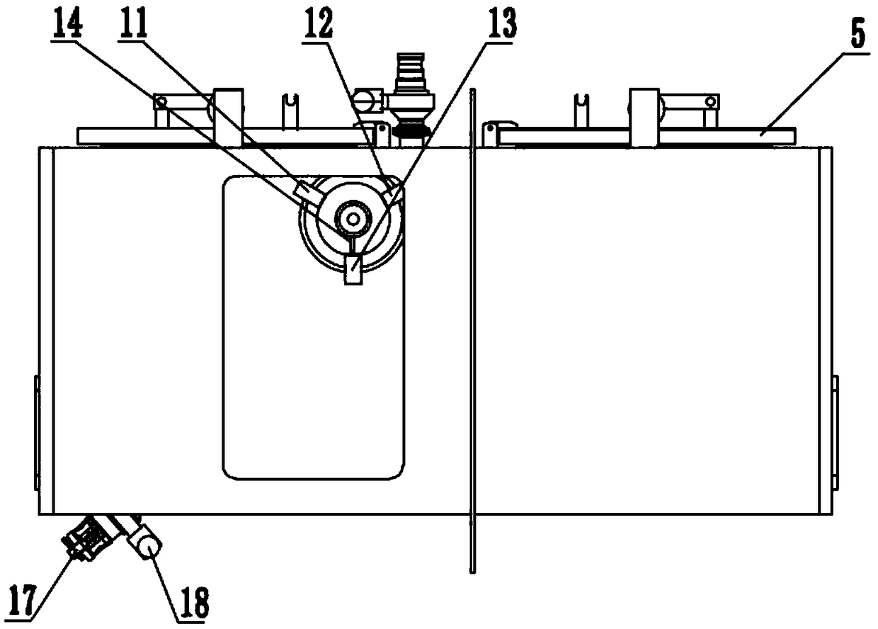 Biological safety-type automatic liquid groove conveying window