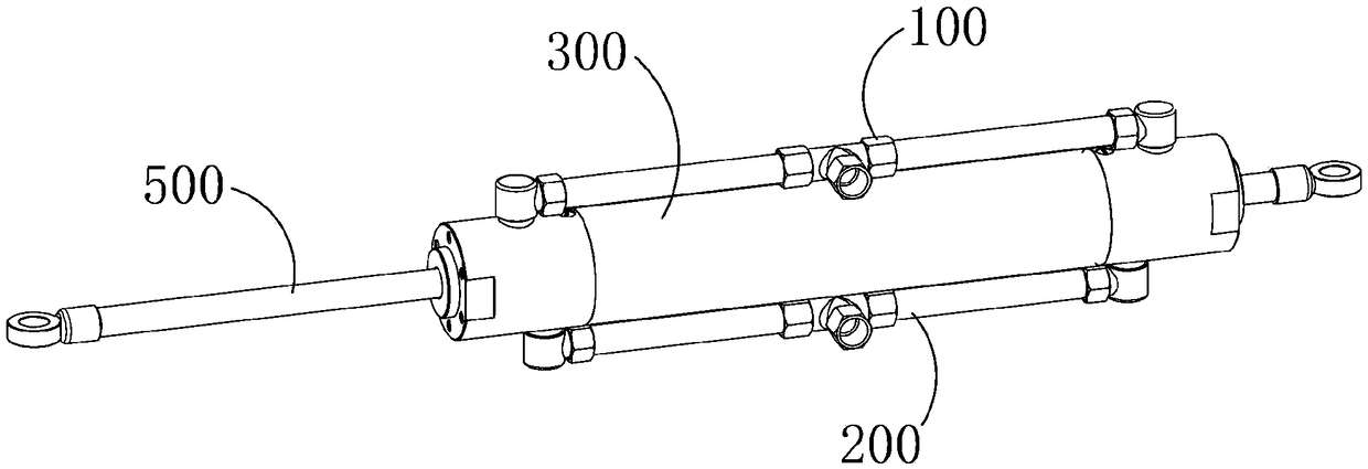 Automatic reversing multistage reciprocating type hydraulic cylinder applied to agricultural machine