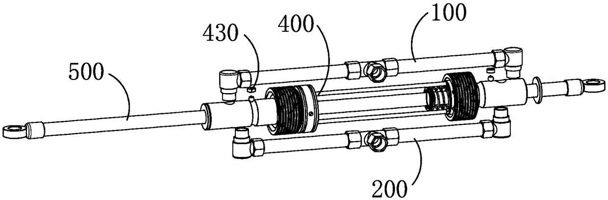 Automatic reversing multistage reciprocating type hydraulic cylinder applied to agricultural machine