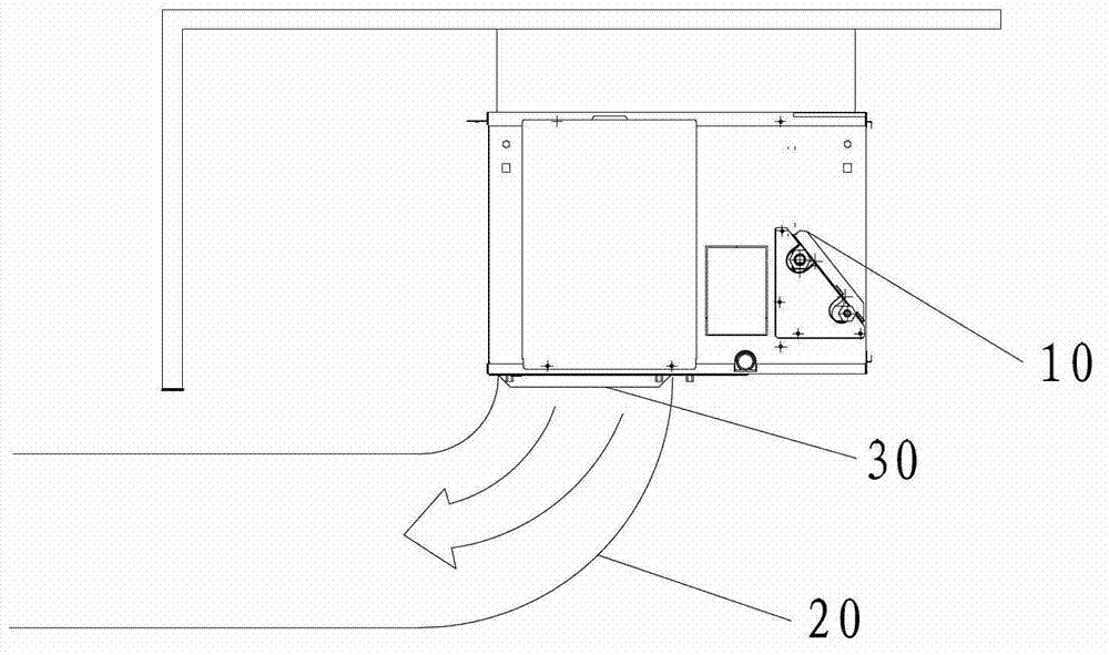 Installing structure of air supplying pipe in air pipe machine and air pipe machine