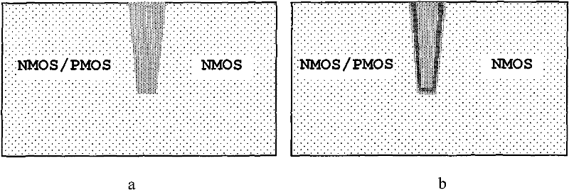 New type integrated circuit for resisting full-scale irradiation of NMOS component