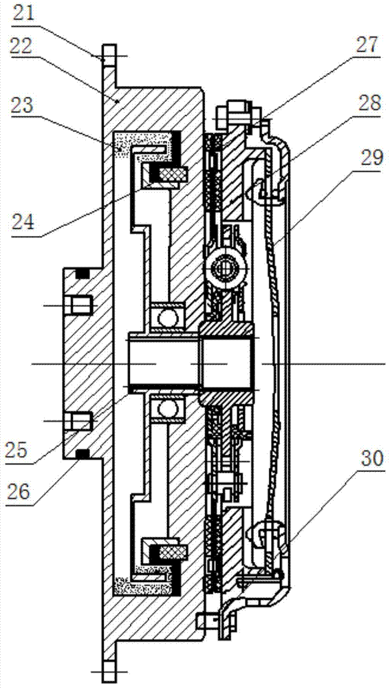 Vehicle power compensation clutch and clutch method