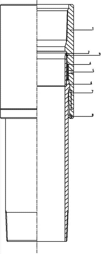 Casing pipe bending moment compensator special for thermal recovery horizontal well