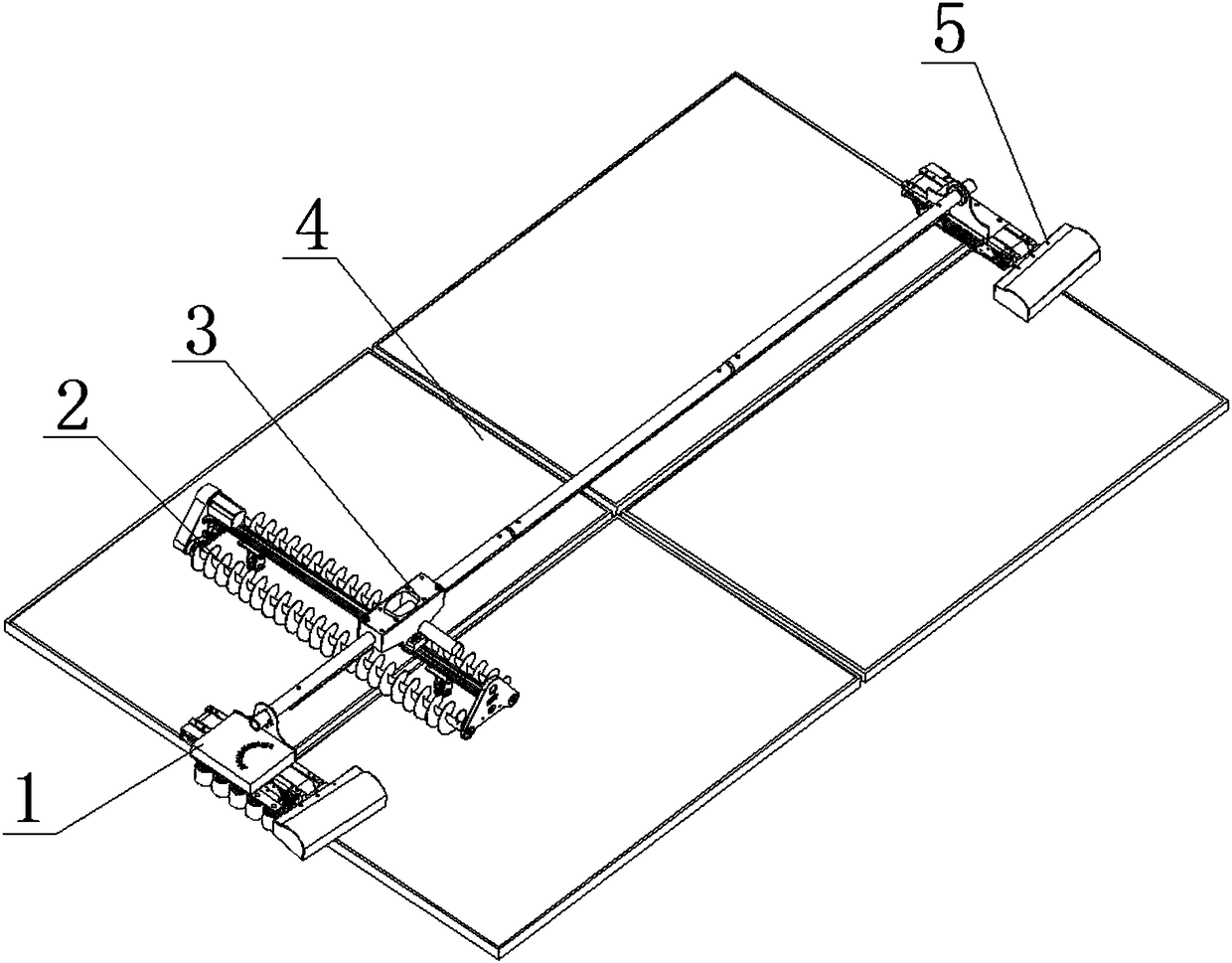 Large-area plane efficient cleaning device