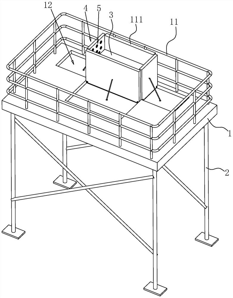 Steel pipe type operation construction frame