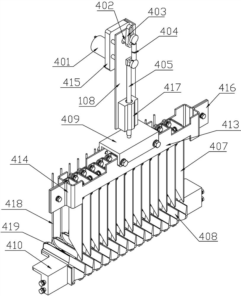 A whole-row precise transfer and picking mechanism suitable for seedling trays made of degradable materials