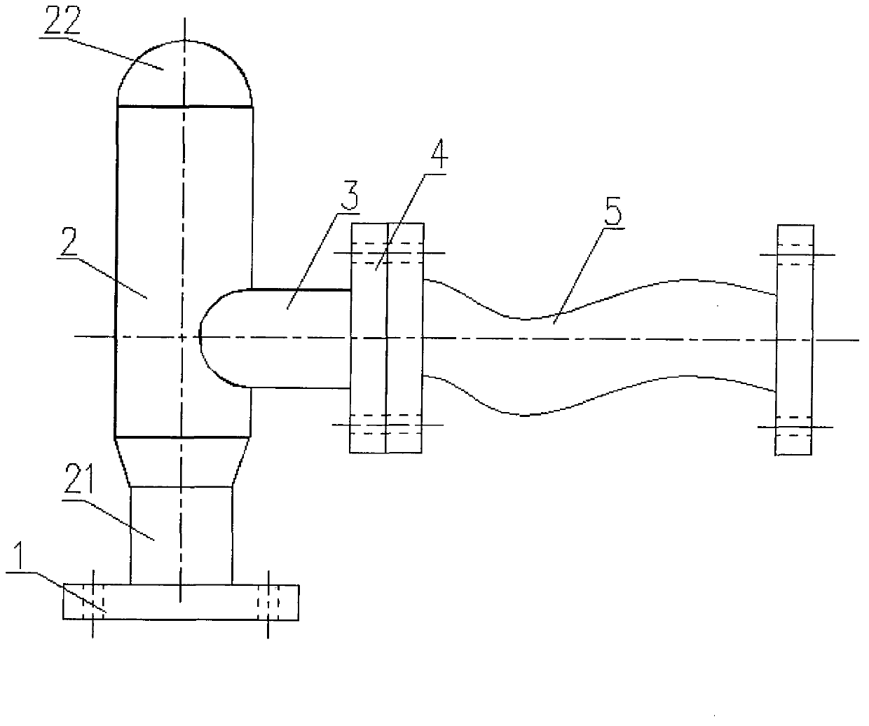 Elbow connecting pipe