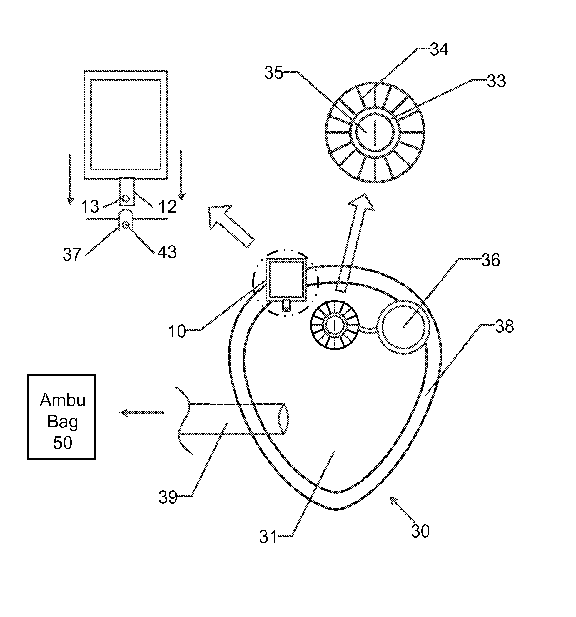 Facial mask and endotracheal intubation system