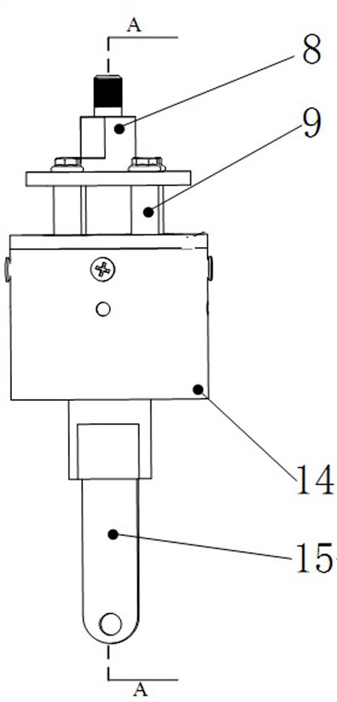 Rigidity-adjustable force measuring branch and corresponding parallel multi-dimensional force sensor