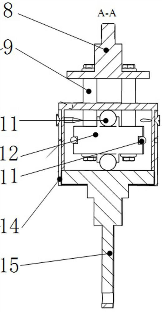 Rigidity-adjustable force measuring branch and corresponding parallel multi-dimensional force sensor