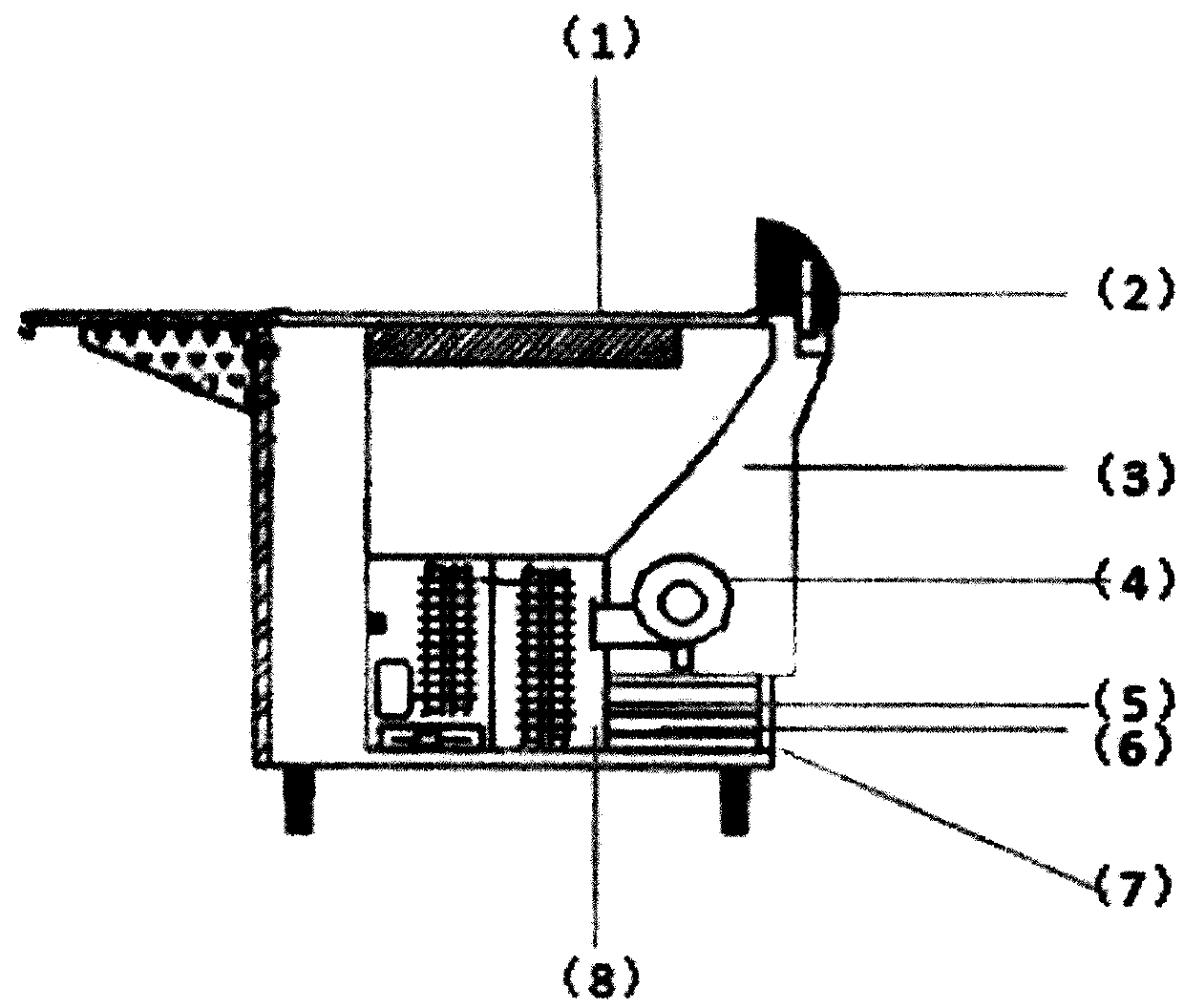 Built-in sterilization and peculiar smell removal system and method for teppanyaki equipment