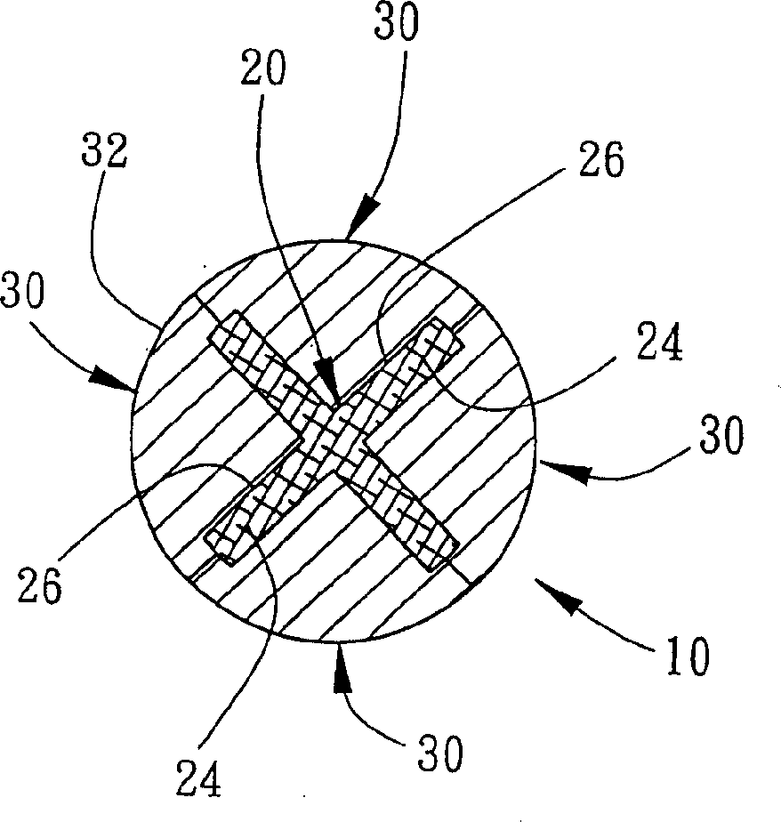 Shaft of ball colliding rod