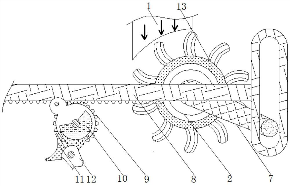 Intelligent adjusting device for preventing one-way air blowing speed of automobile air conditioner from being too high