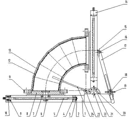 Multi-specification combined elbow welding tool and welding method for same