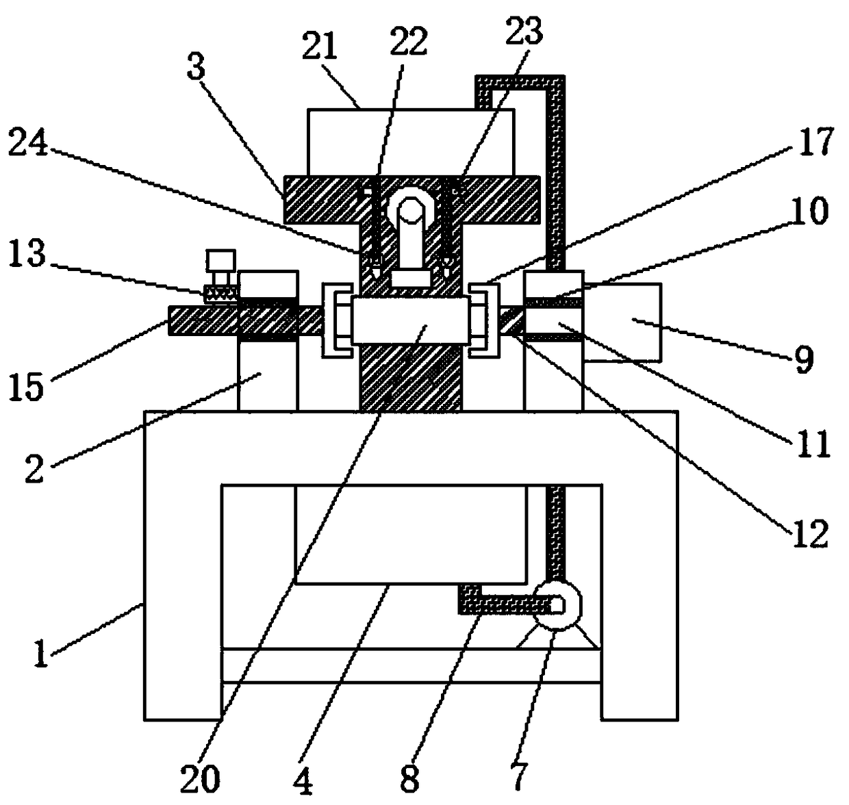 Pump shaft grinding device