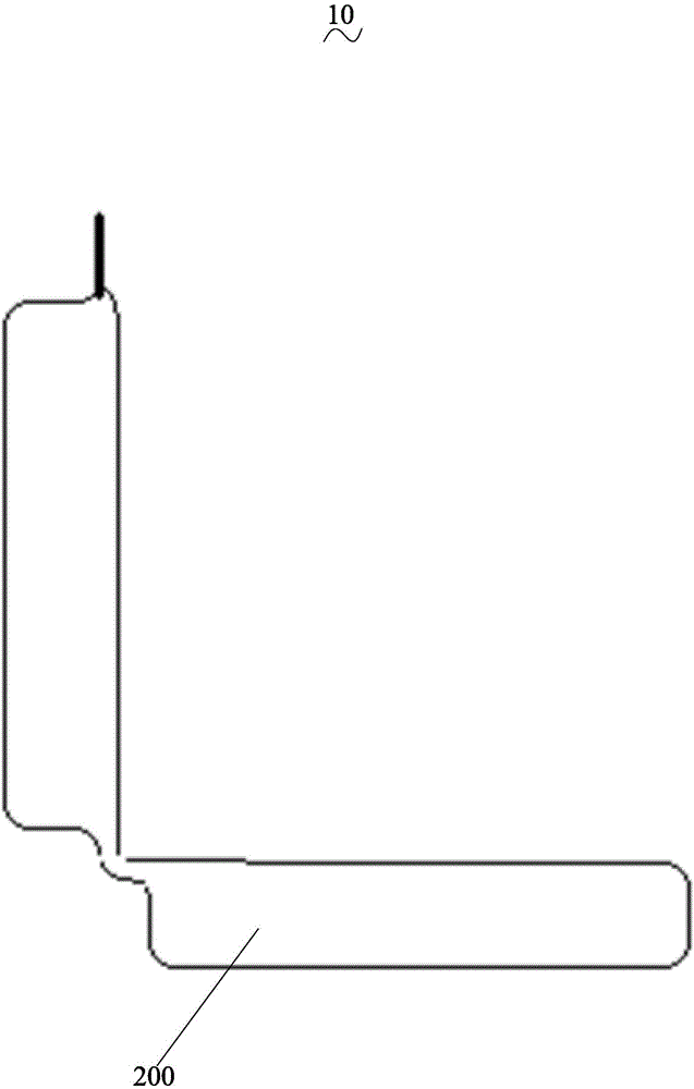 Winding type L-shaped soft package battery and preparation method thereof