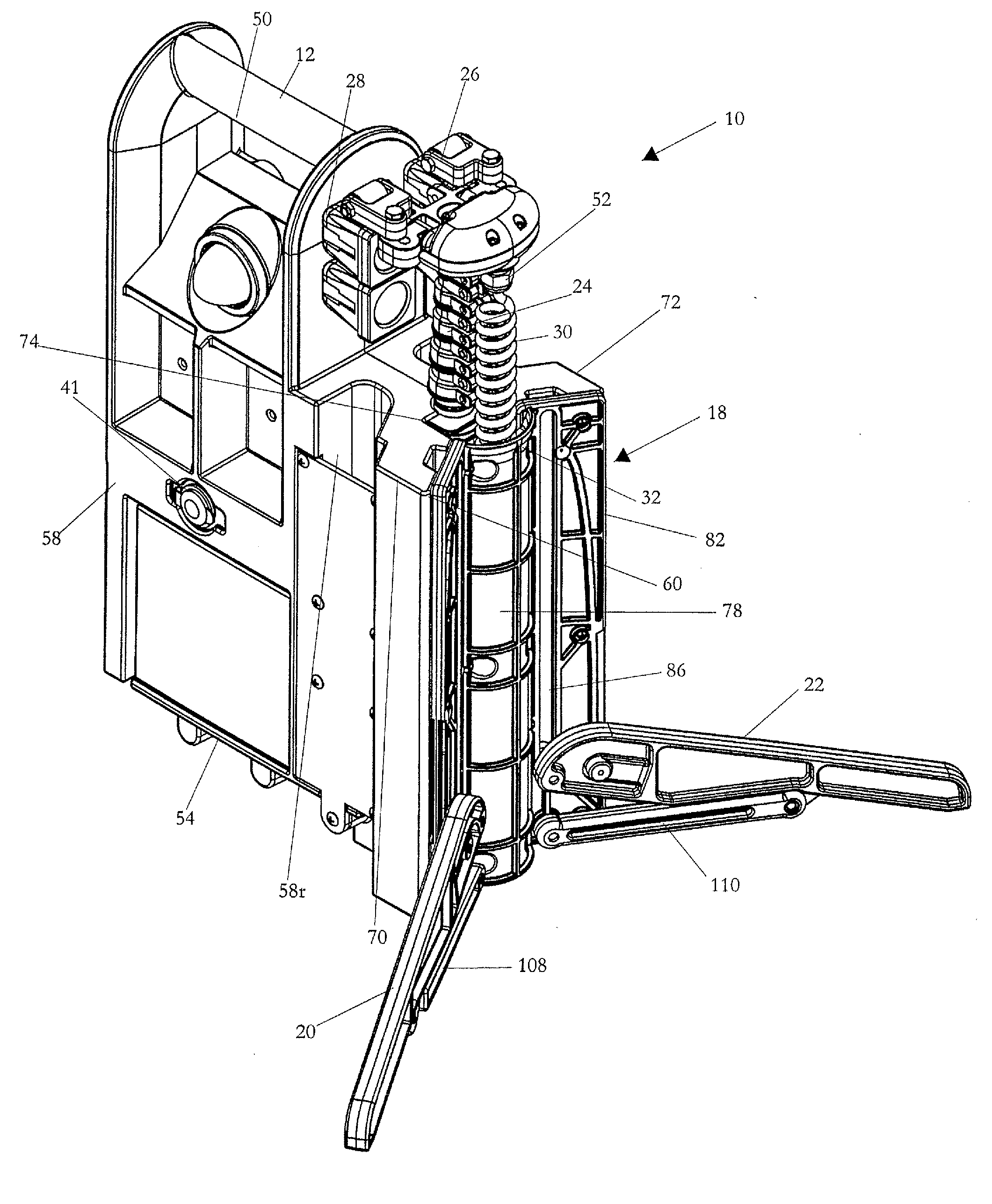 Integrated portable stand, power supply, and control panel