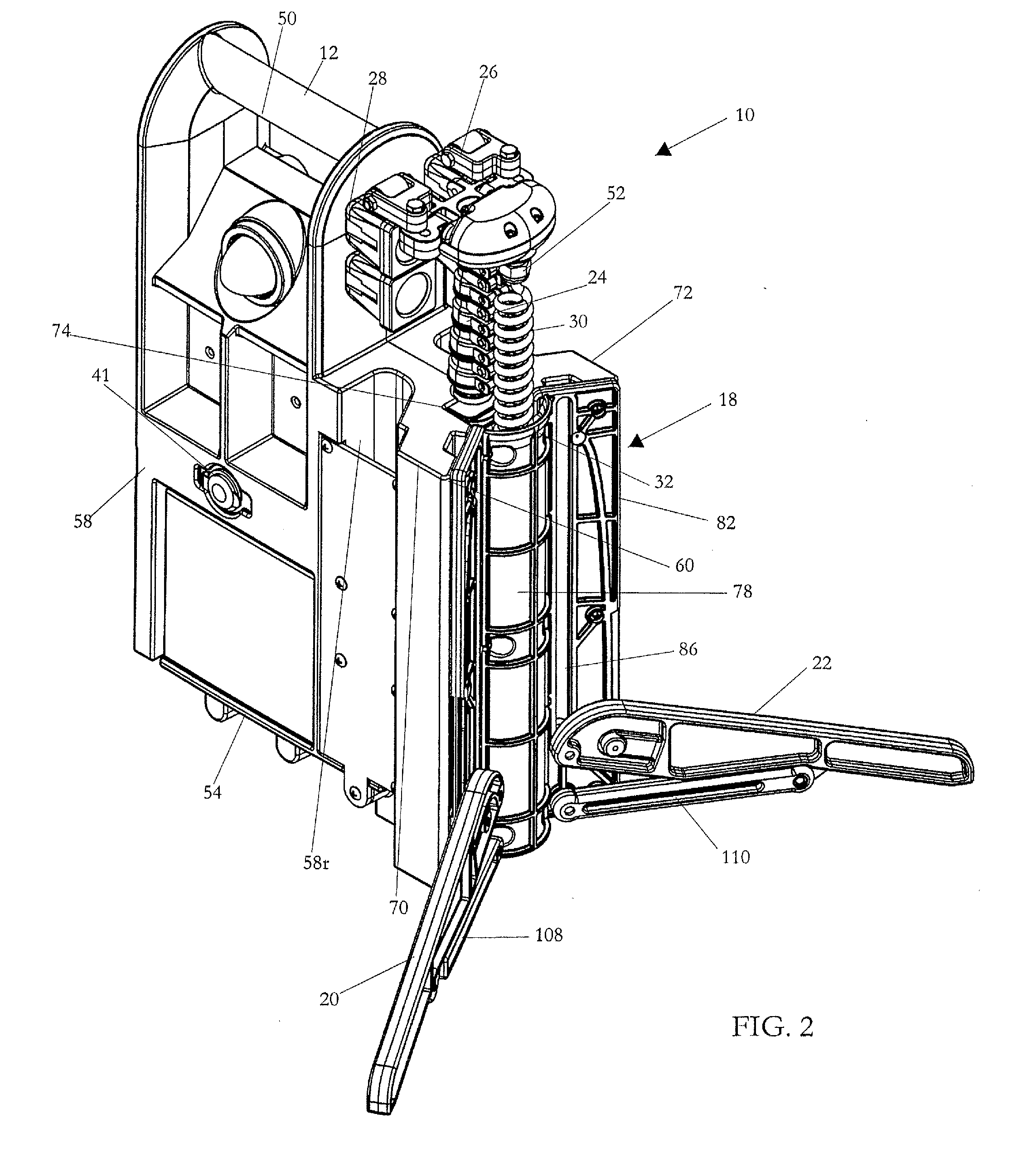 Integrated portable stand, power supply, and control panel