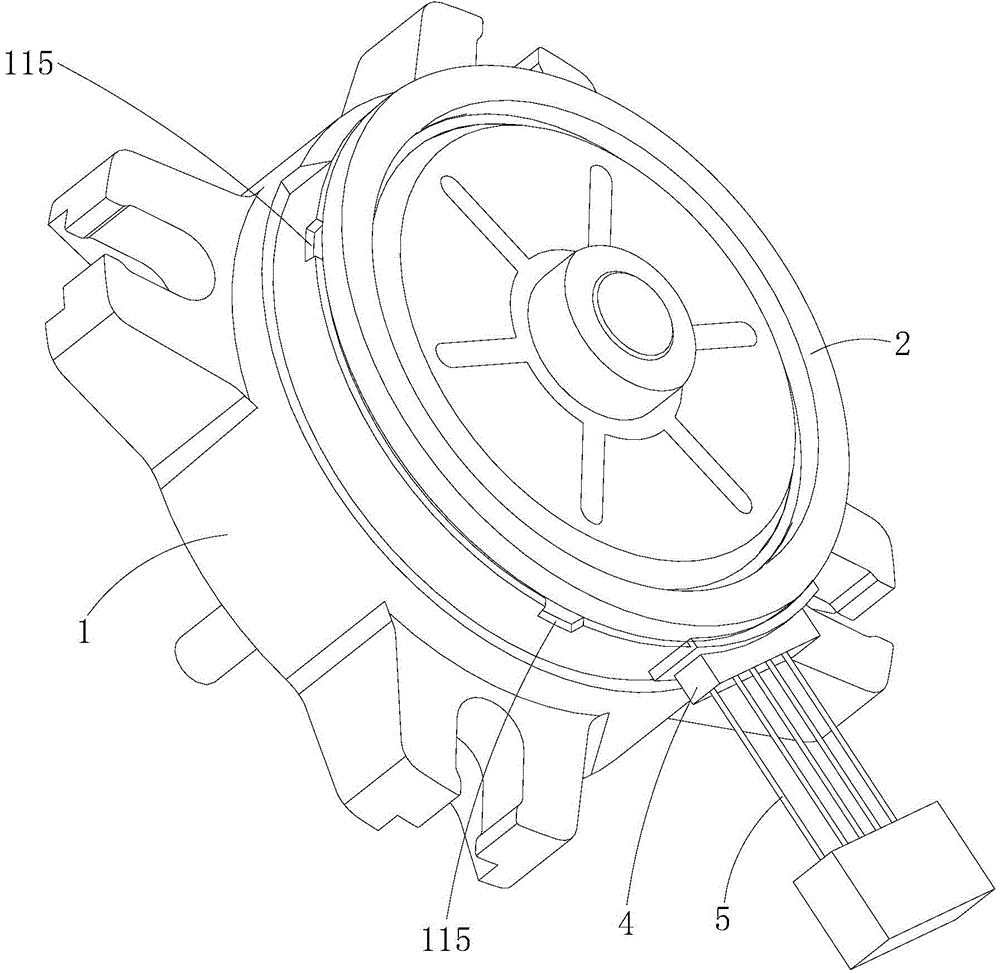 Plastic package stator and bearing end cap waterproof sealing structure and plastic package motor