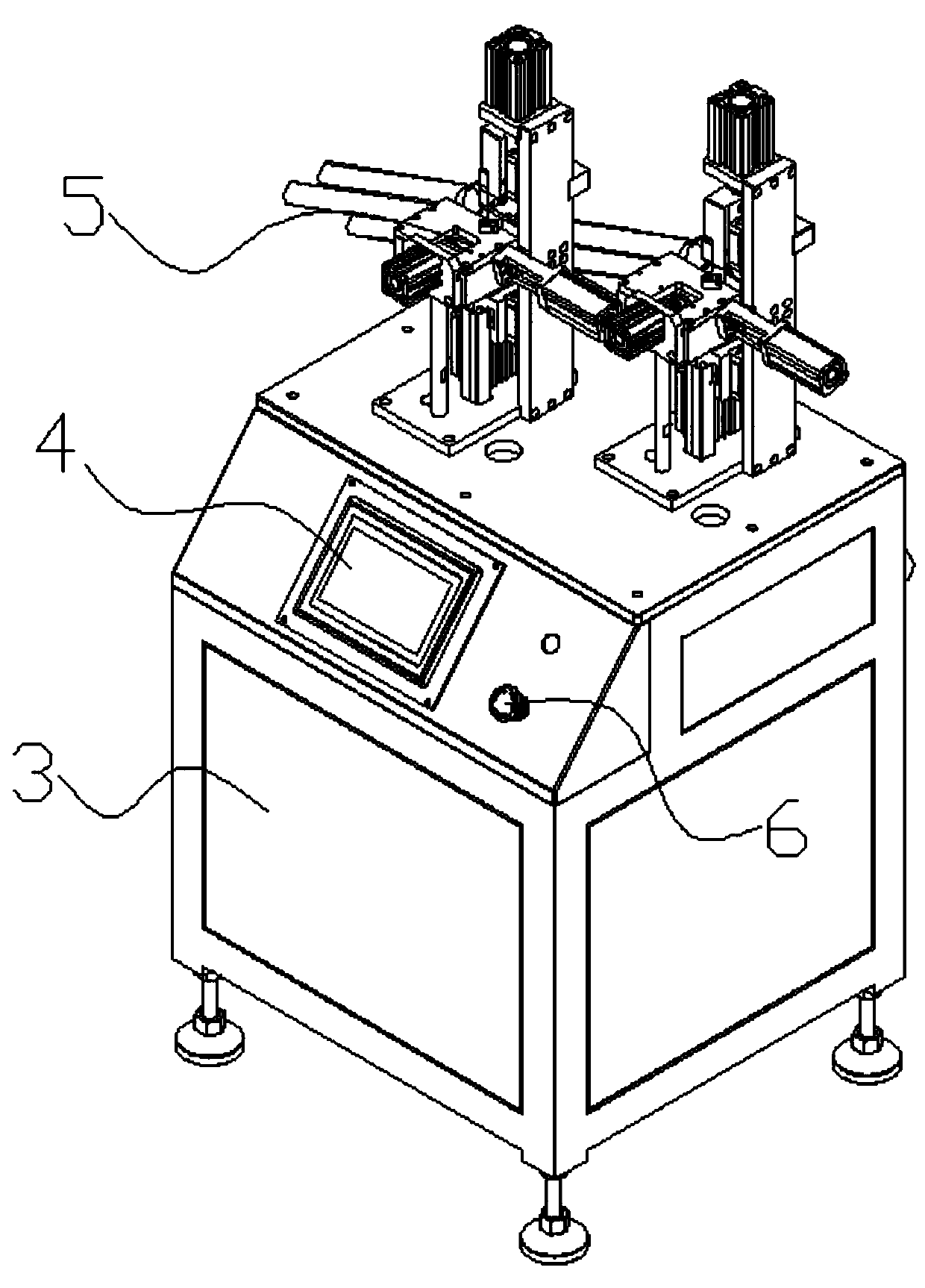 Tapping machine for toy rubber shell