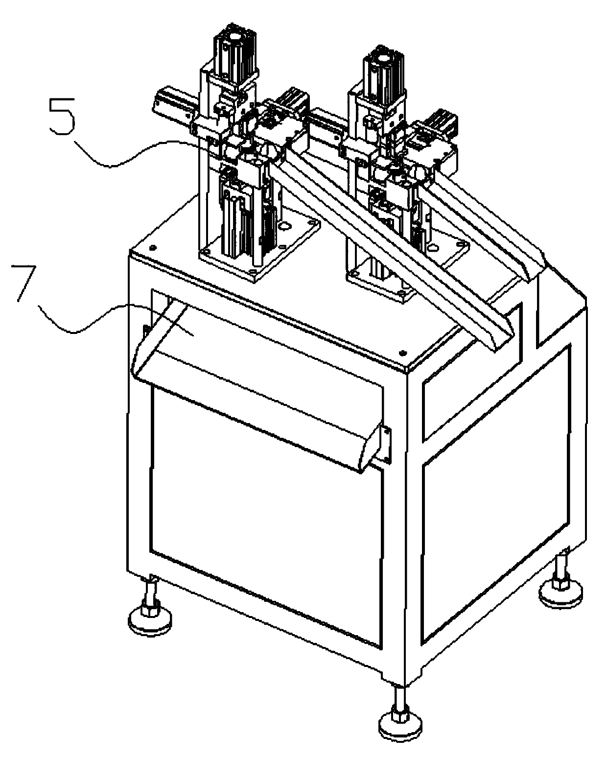 Tapping machine for toy rubber shell