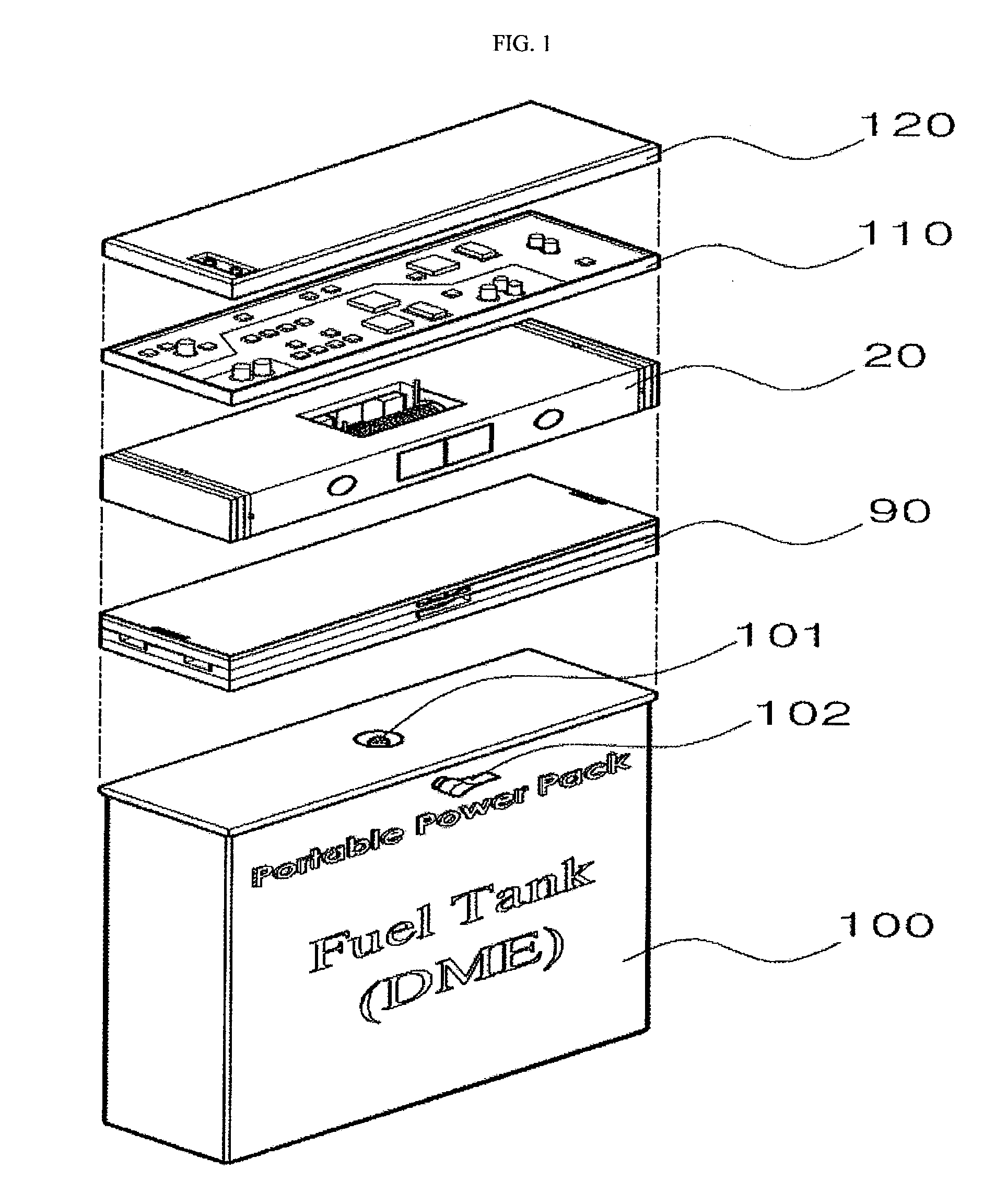 Portable power pack, fuel/air supply for the portable power pack, uniflow scavenging micro-engine for the portable power pack and operation method thereof