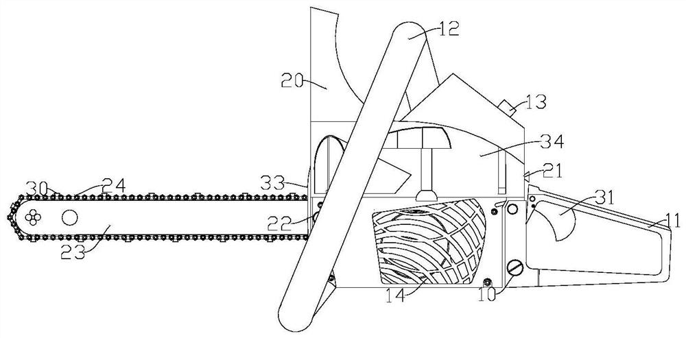 Electric saw chain blade riveting tooling