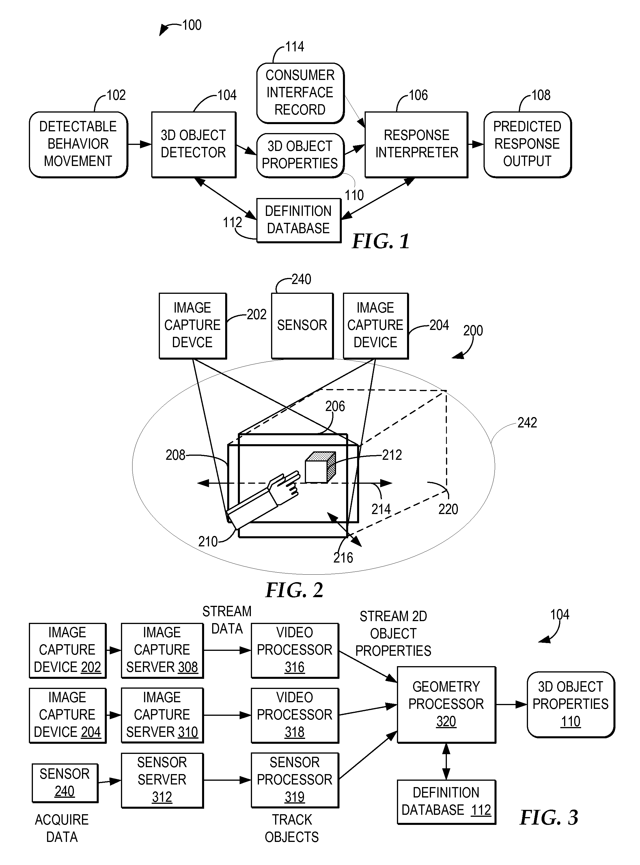 Adjusting a consumer experience based on a 3D captured image stream of a consumer response