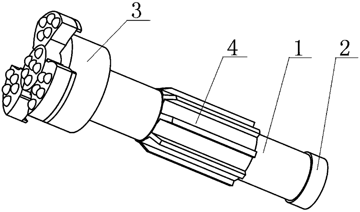 A kind of drill bit with adjustable drill body size