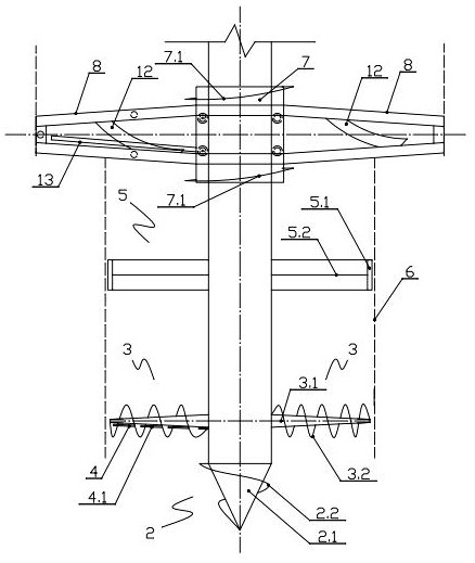 Limb double-layer drill structure