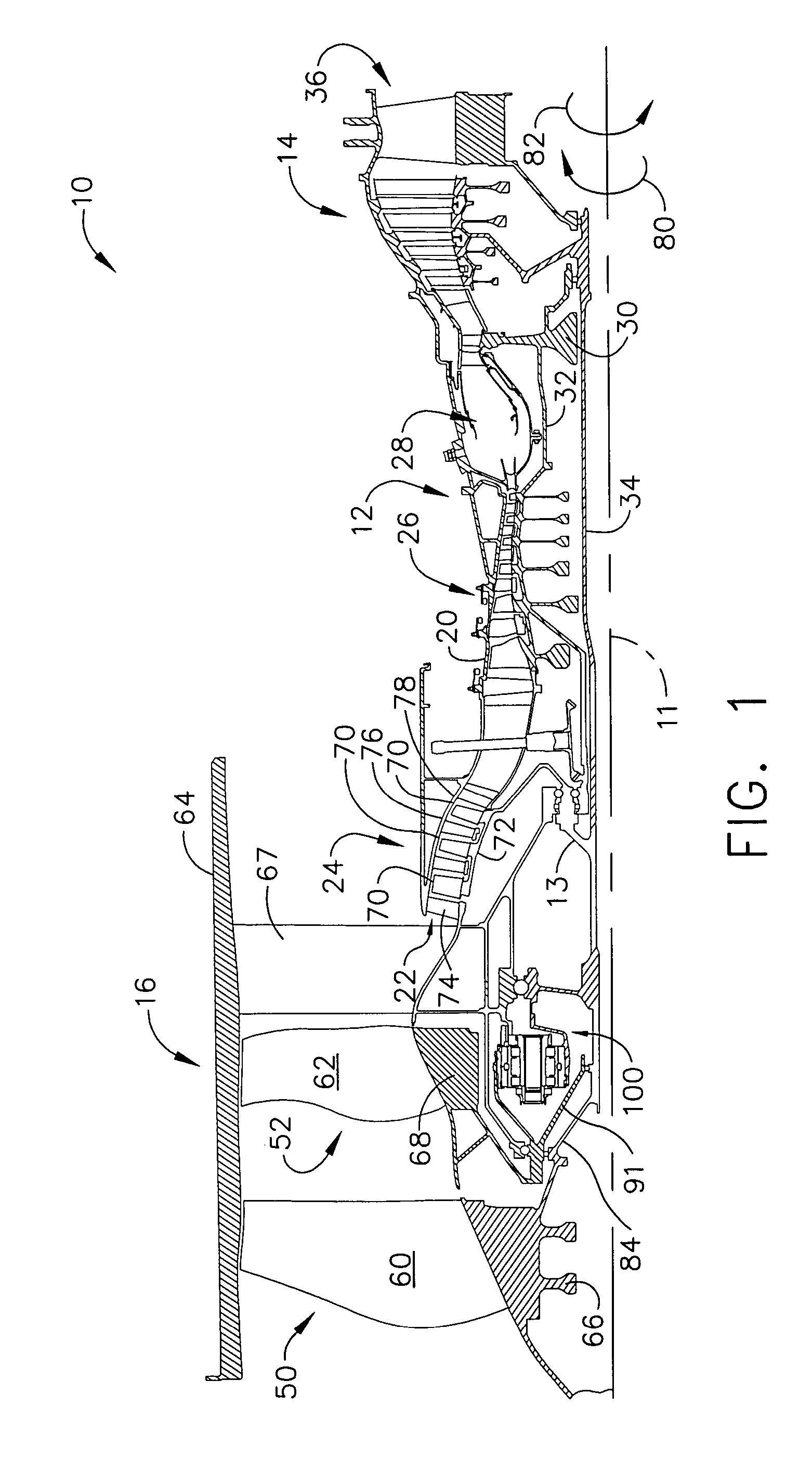 Gas turbine engine assembly and methods of assembling same